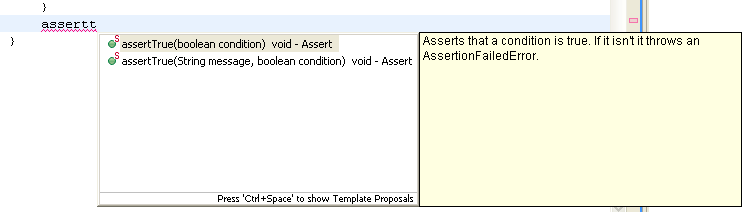 Content assist filtered