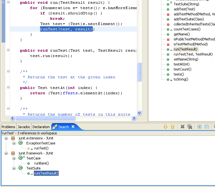 Editor with Search marker